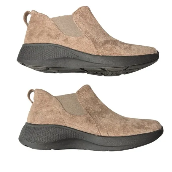 Earth Origins Dayana Casual Taupe Ankle Boots Size 8.5 Cushion Comfort NEW