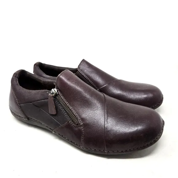 EARTH ORIGINS Women's Paoma Brown Leather Slip-On Loafer Shoes Size 12