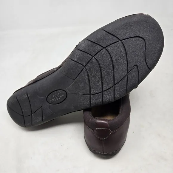 EARTH ORIGINS Women's Paoma Brown Leather Slip-On Loafer Shoes Size 12