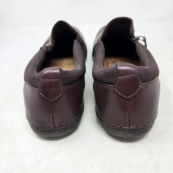 EARTH ORIGINS Women's Paoma Brown Leather Slip-On Loafer Shoes Size 12