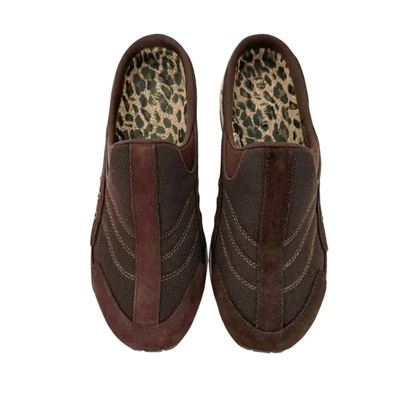 Easy Spirit Brown Traveltime Classic Clogs NIB