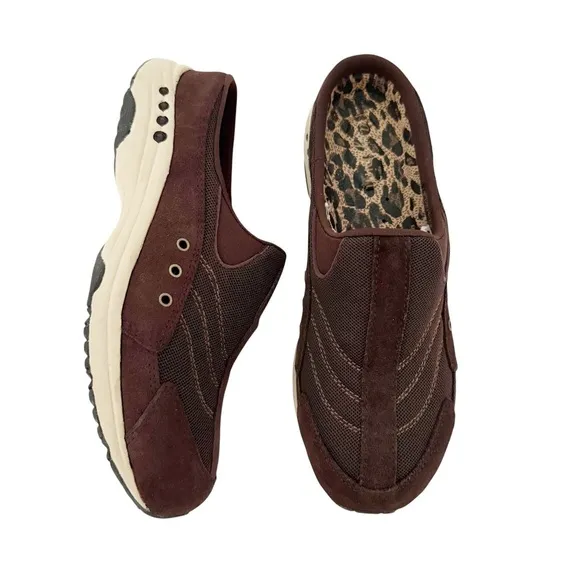 Easy Spirit Brown Traveltime Classic Clogs NIB