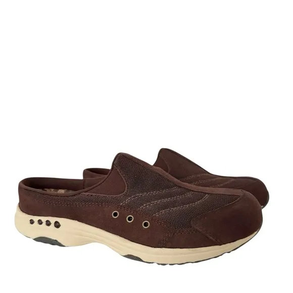 Easy Spirit Brown Traveltime Classic Clogs NIB