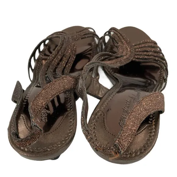 Easy Street Alive 5 Women's Shimmery Heel Shoes Wedding Prom Formal Sandals 9W