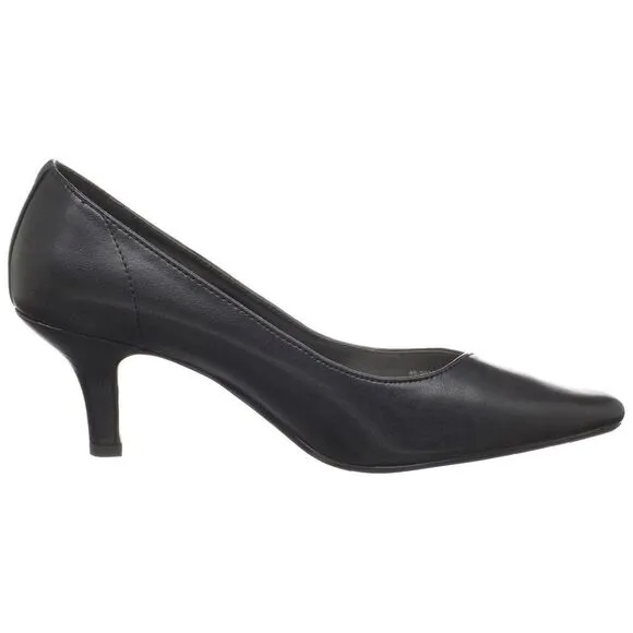 Easy Street Women's Chiffon Pump 9 Wide Black