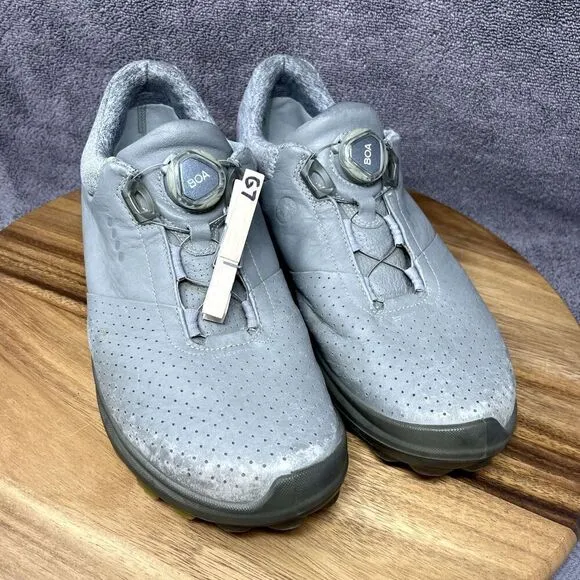ECCO Biom Hybrid 3 BOA Spikeless Gore-Tex Men 7 WIDE Gray Yak Leather Golf Shoes