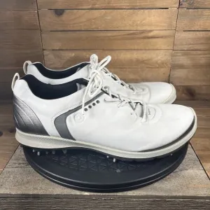 ECCO Biom Shoes Mens Sz 8-8.5 G2 GTX Golf Cleats White Leather W Spikes EUR 42