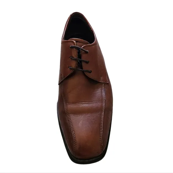 ECCO Helsinki Square-toe Oxford/Dress Shoe Brown Lace-up size 44