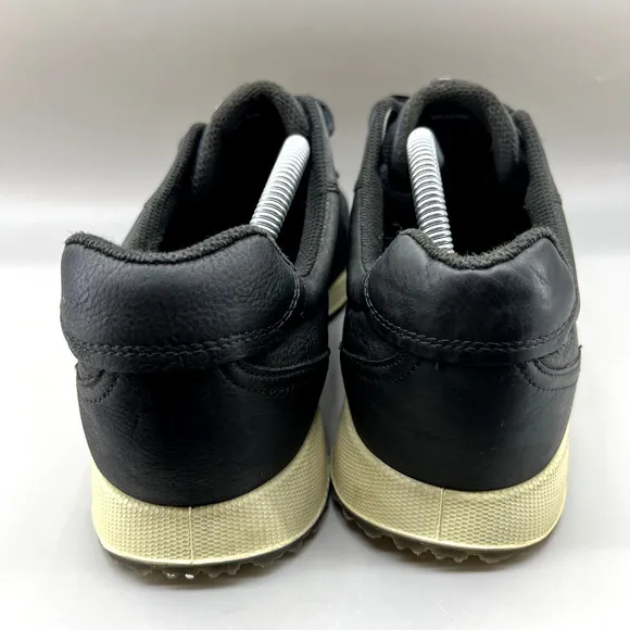 Ecco Sneak Trend Sneakers Men Size 10 10.5 US, 44 EU Black Leather Comfort Shoes