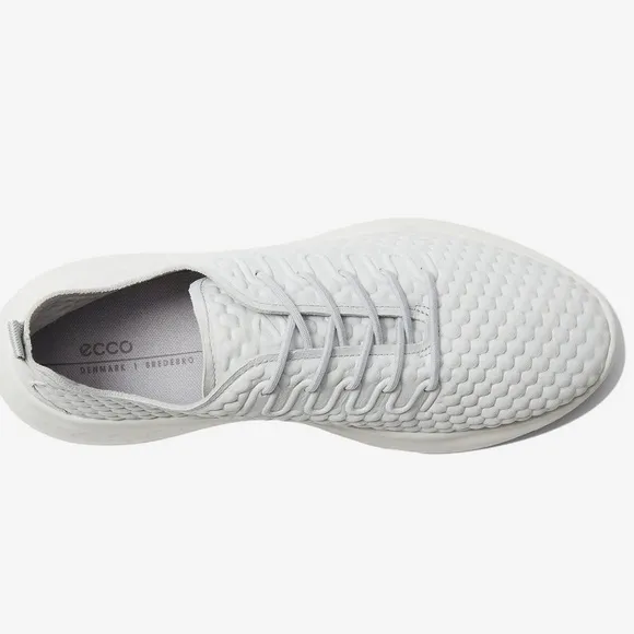 ECCO Womens Therap Gray Textured Athletic Training Lace Shoes Sneakers 8-8.5
