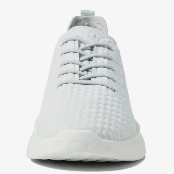 ECCO Womens Therap Gray Textured Athletic Training Lace Shoes Sneakers 8-8.5