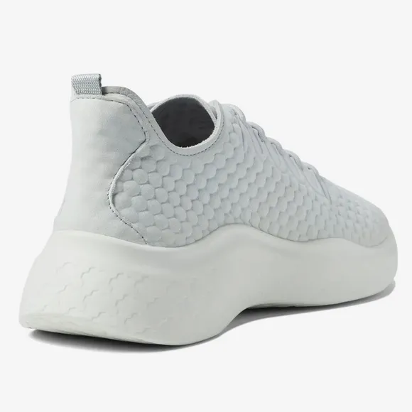 ECCO Womens Therap Gray Textured Athletic Training Lace Shoes Sneakers 8-8.5