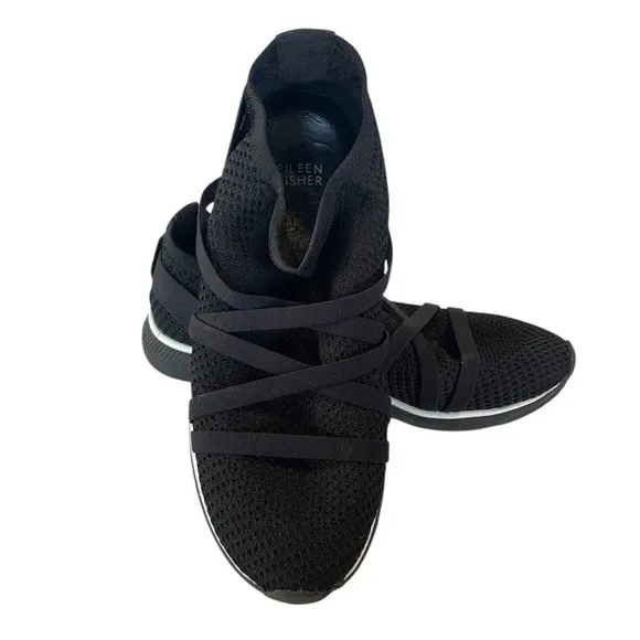 Eileen Fisher Xanady Stretch Knit Slip-On Sneakers Size 8