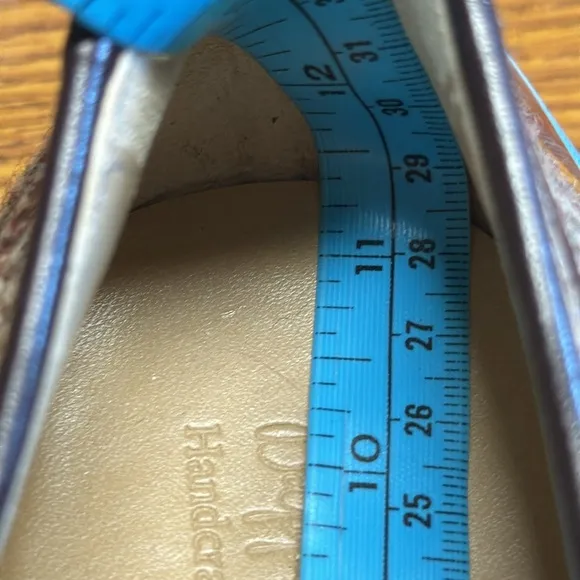 EUC Dapper Lane Wellington Brown Tweed Tassel Loafer/Slipper