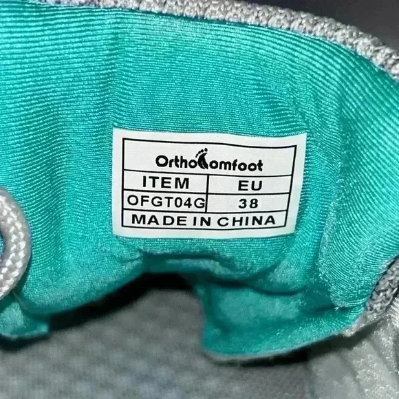 EUC OrthoComfoot Womens Comfortable Orthopedic Running Sneakers for Foot Pain 8