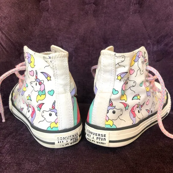 EUC S 3 Unicorn 🦄 Rainbow 🌈 Converse Shoes