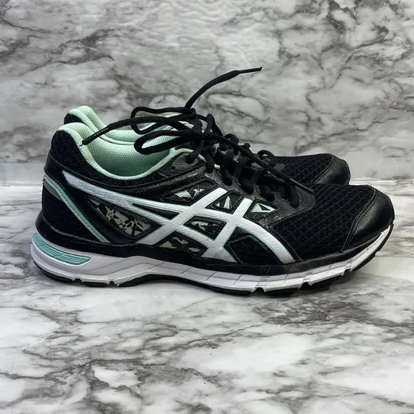 EUC Womens Asics GEL-EXCITE Black Lace-Up Running Shoes size 8.5