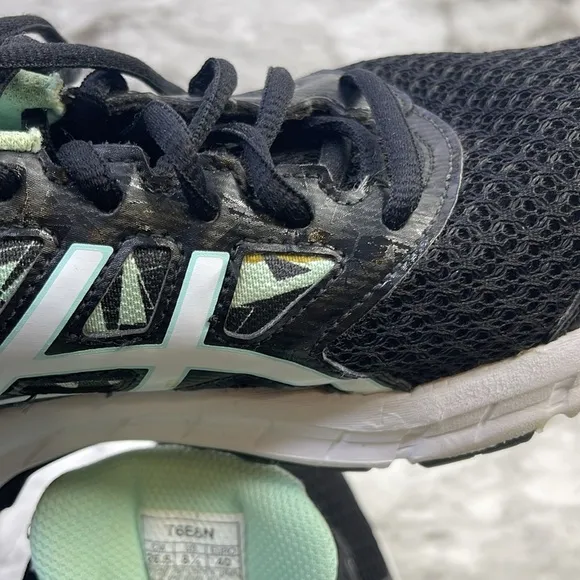 EUC Womens Asics GEL-EXCITE Black Lace-Up Running Shoes size 8.5