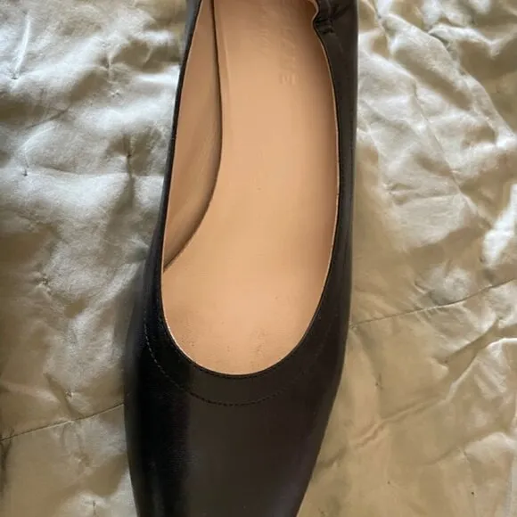 EVERLANE Day Heel  Black Shoes Leather Size 7.5