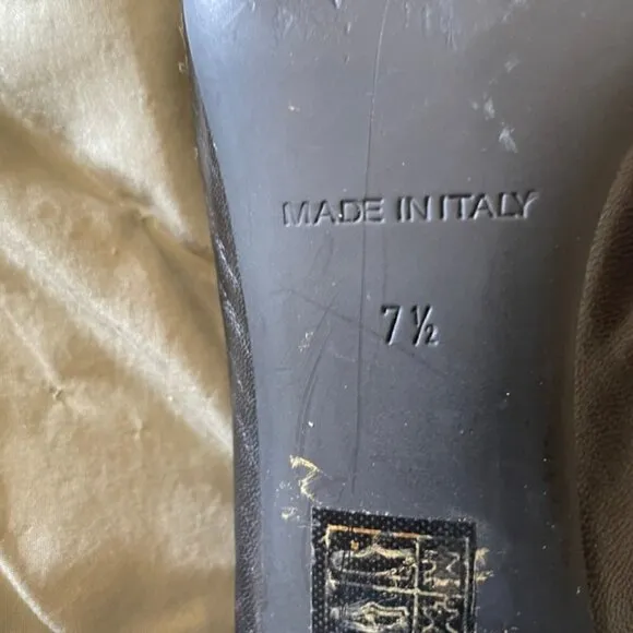 EVERLANE Day Heel  Black Shoes Leather Size 7.5