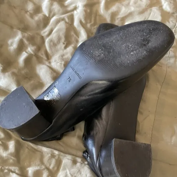 EVERLANE Day Heel  Black Shoes Leather Size 7.5