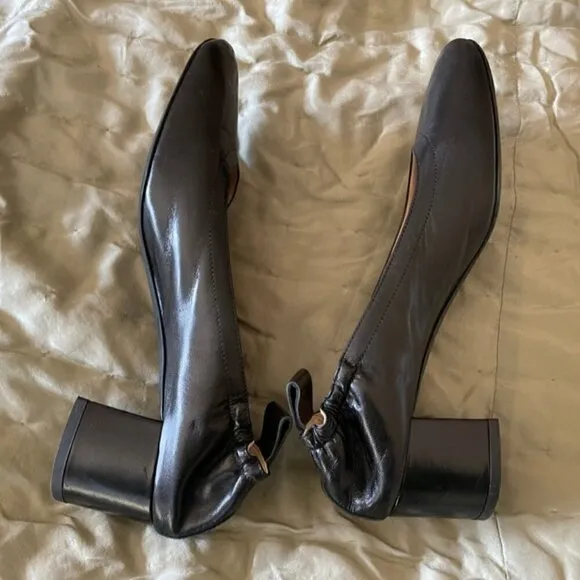 EVERLANE Day Heel  Black Shoes Leather Size 7.5