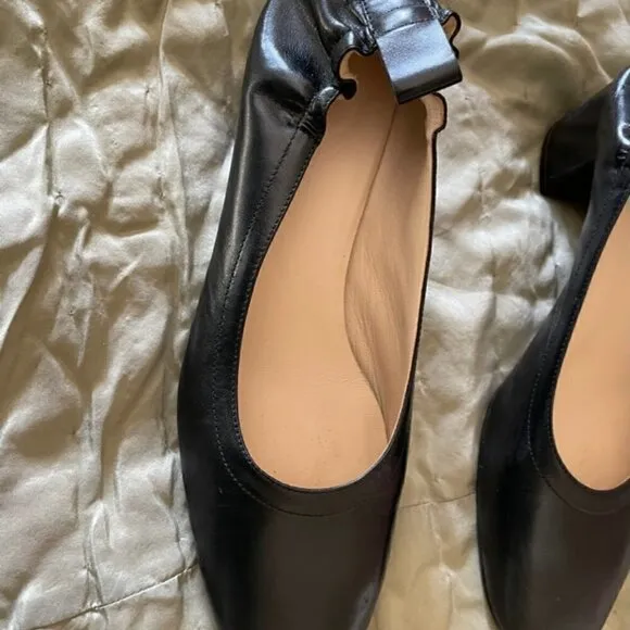 EVERLANE Day Heel  Black Shoes Leather Size 7.5
