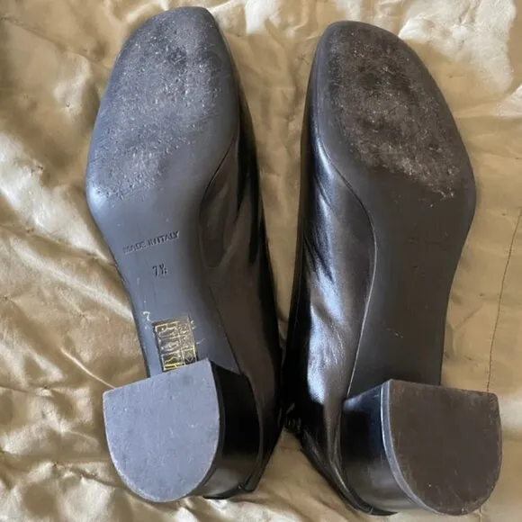 EVERLANE Day Heel  Black Shoes Leather Size 7.5