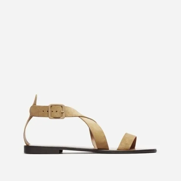 everlane the modern wrap leather strap sandals
