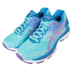 Excellent Condition ASICS GEL Nimbus 18 Womens 7 US 38 Medium Running Shoes Blue