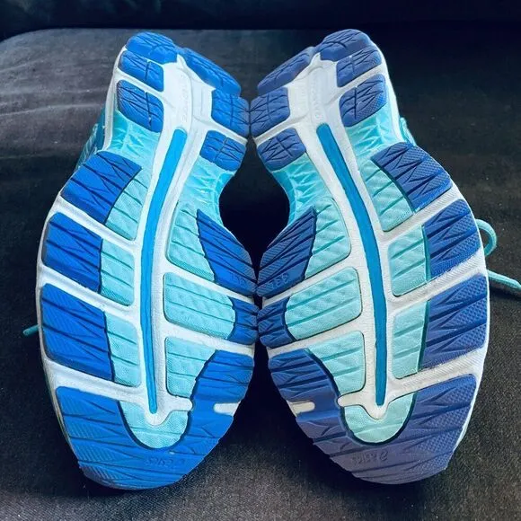 Excellent Condition ASICS GEL Nimbus 18 Womens 7 US 38 Medium Running Shoes Blue