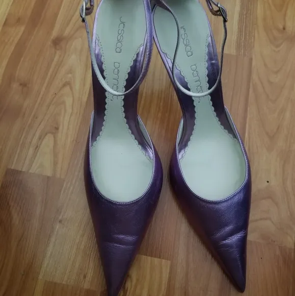 Exquisite Metallic Jessica Bennett Evening Shoes