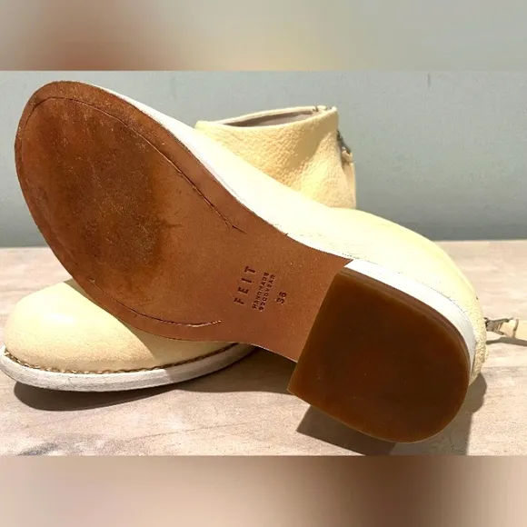 FEIT Ceremonial Mid Heel Boot  Size 36.  EUC