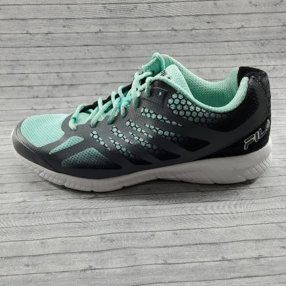 Fila Green Gray Running Shoes‎ Sneakers Memory Speedstride 5RW00022-057 Size 9.5