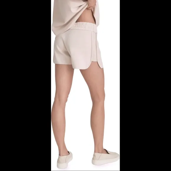 Final few left!❤️REISS ribbed knit shorts blush pink beige summer lounge $240