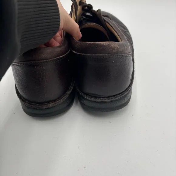 Finn Comfort Men's 45 Brown Leather Vaasa Shoes Loafers