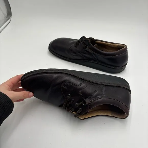 Finn Comfort Men's 45 Brown Leather Vaasa Shoes Loafers