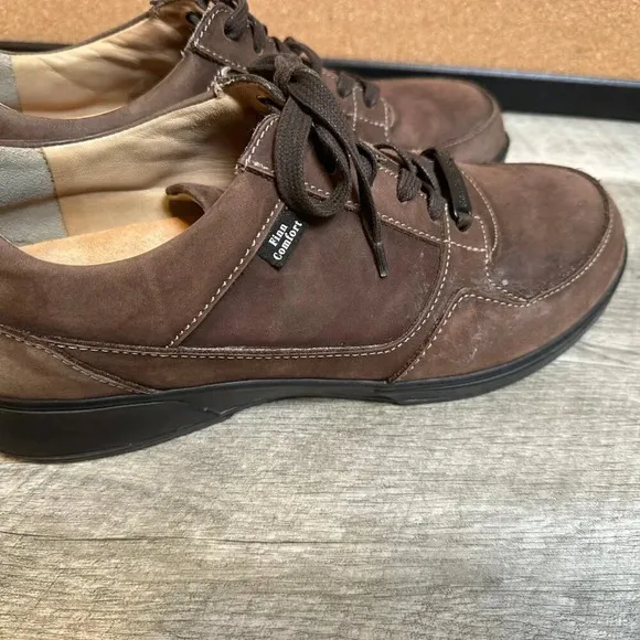 Finn Comfort Men’s Mellow Brown Sz 9.5 Superior Comfort Suede Nubuck Shoe