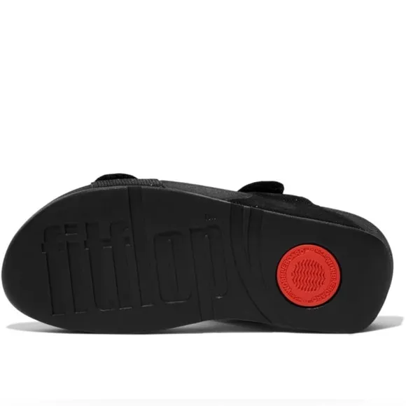 FitFlop - Lulu Adjustable Shimmerlux Slides - NEW
