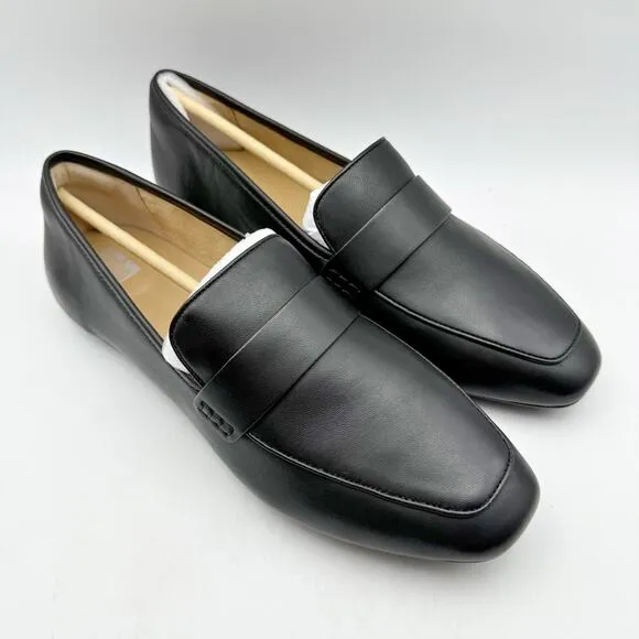 FitFlop Womens Delicato Loafers US 10 EU 42 Black Leather Slip On NIB