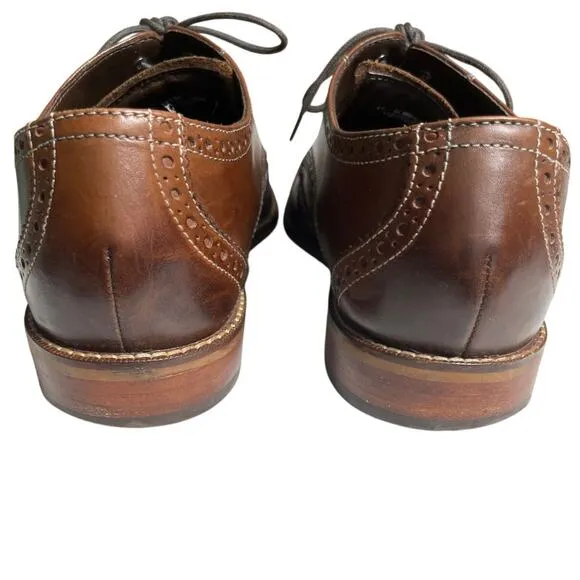 Florsheim Men’s 11D Wingtip Oxford Shoes Brown Leather Brogue Dress