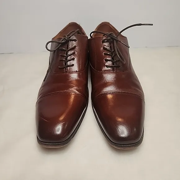 Florsheim Men's Francisco Cognac Cap-Toe Oxford 11528-221 Memory Foam Size 9 D
