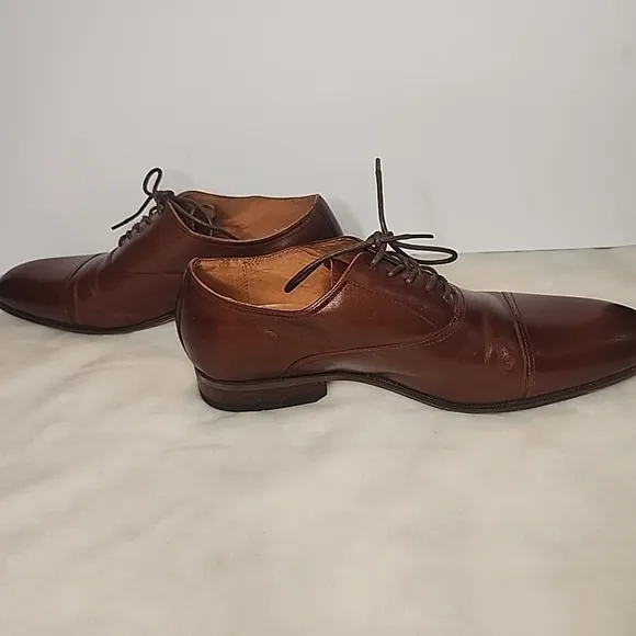 Florsheim Men's Francisco Cognac Cap-Toe Oxford 11528-221 Memory Foam Size 9 D