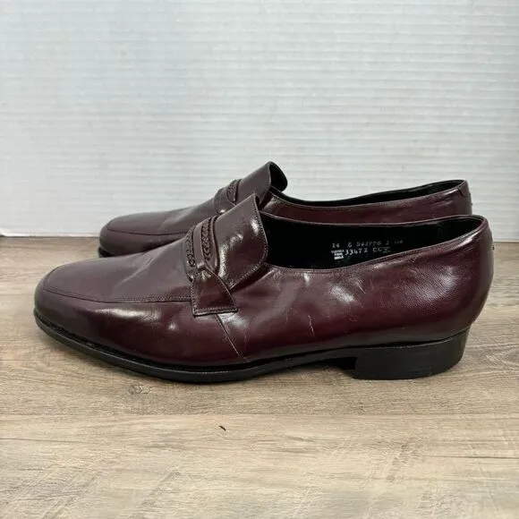 Florsheim Men’s Shoes sz 14 Wide Mahogany Brown Leather (Disly item ) # Box H44