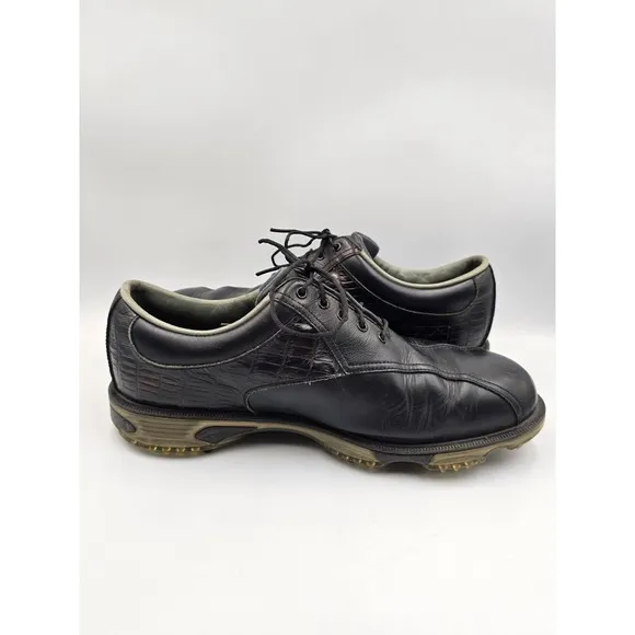 Footjoy FJ Dryjoys Tour Golf Shoes 10W Wide Black Spiked