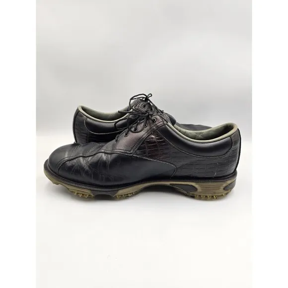 Footjoy FJ Dryjoys Tour Golf Shoes 10W Wide Black Spiked