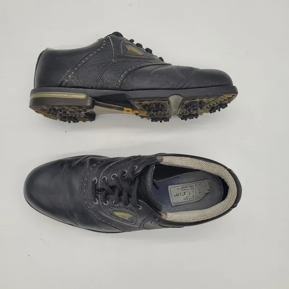 FootJoy Gel Fusion Oxford Golf Shoes Cleats Men's Size 8.5 Black