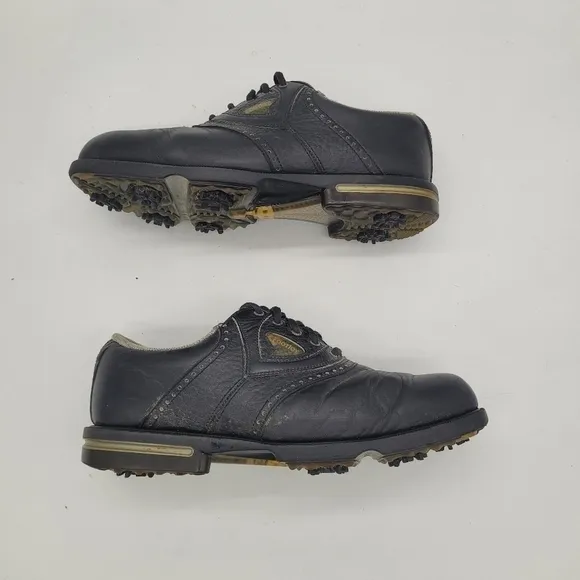 FootJoy Gel Fusion Oxford Golf Shoes Cleats Men's Size 8.5 Black