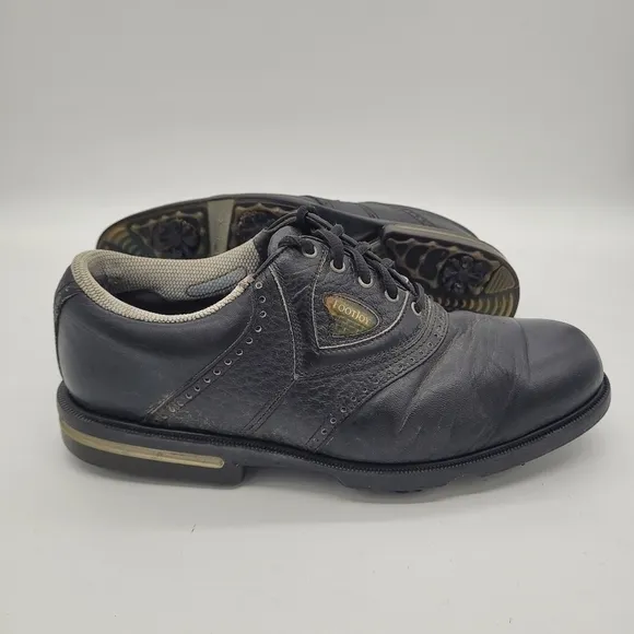 FootJoy Gel Fusion Oxford Golf Shoes Cleats Men's Size 8.5 Black
