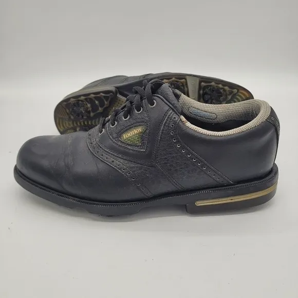 FootJoy Gel Fusion Oxford Golf Shoes Cleats Men's Size 8.5 Black